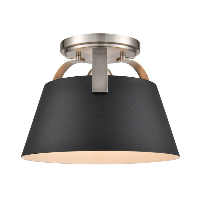 90170/1 - Jepson 9.5'' Wide 1-Light Semi Flush Mount - Matte Black