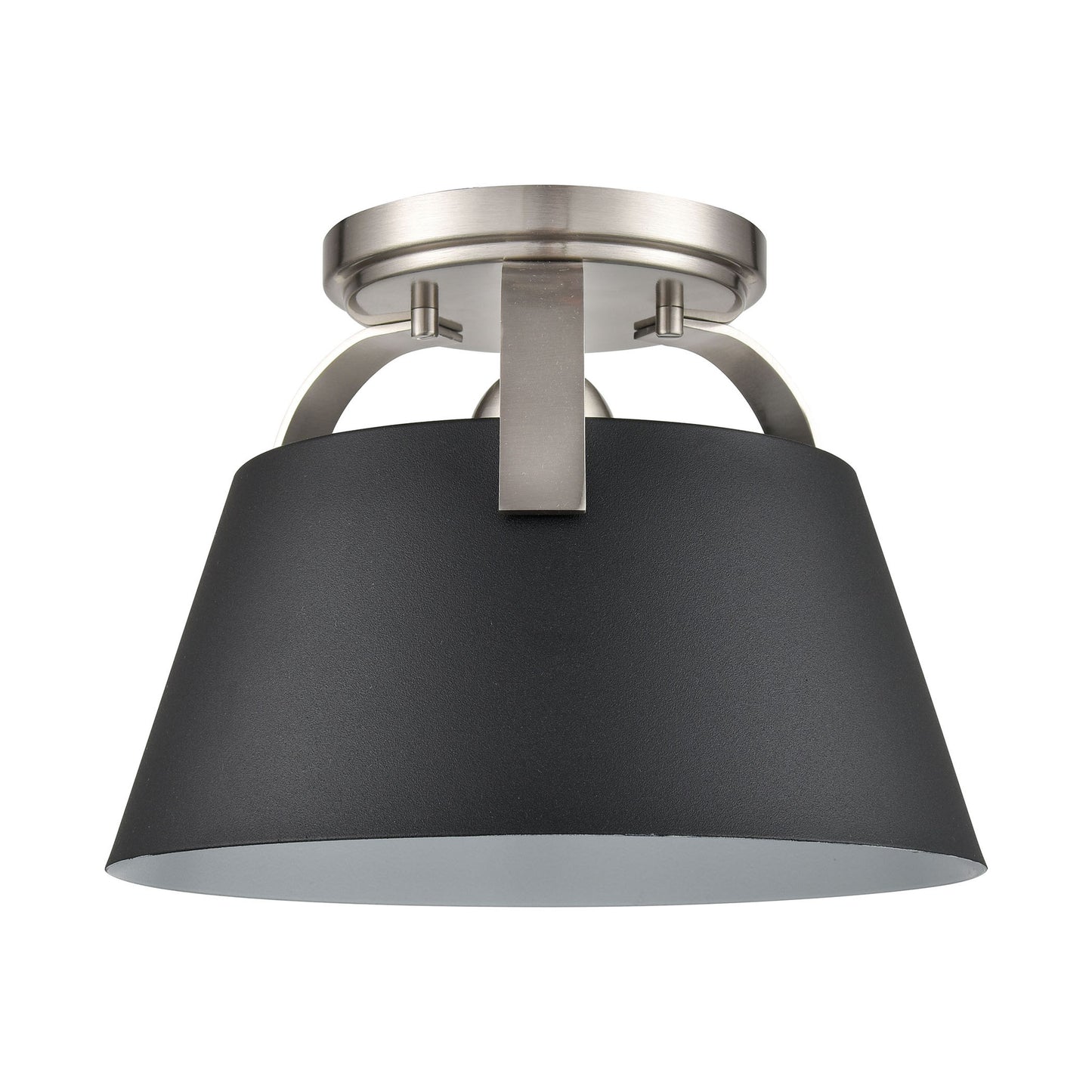 90170/1 - Jepson 9.5'' Wide 1-Light Semi Flush Mount - Matte Black