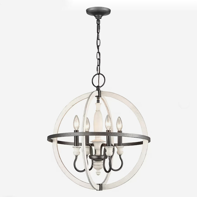 90203/4 - Brownell 20'' Wide 4-Light Chandelier - Anvil Iron