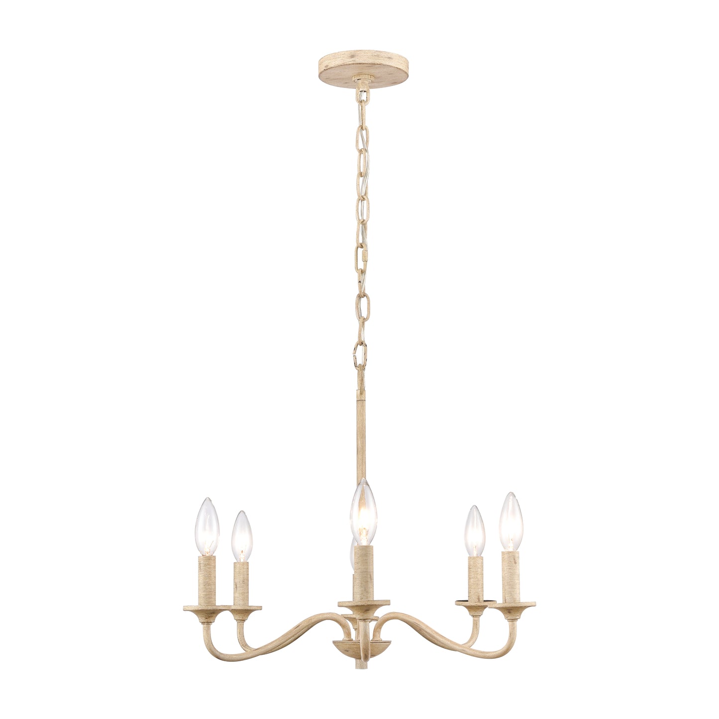 90220/6 - Ellisville 30'' Wide 6-Light Chandelier - Antique Cream