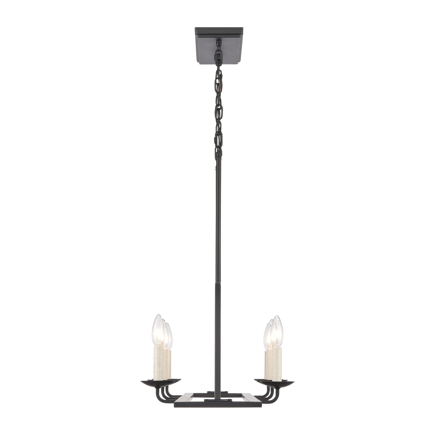 90251/6 - Ellisville 34'' Wide 6-Light Chandelier - Matte Black