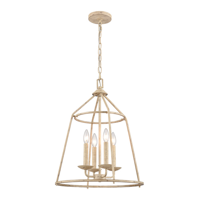 90260/4 - Ellisville 17.25'' Wide 4-Light Chandelier - Antique Cream