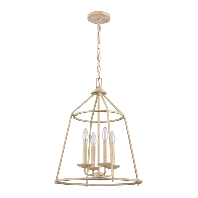 90260/4 - Ellisville 17.25'' Wide 4-Light Chandelier - Antique Cream