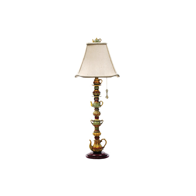 91-253 - Tea Service 35'' High 1-Light Table Lamp - Multicolor