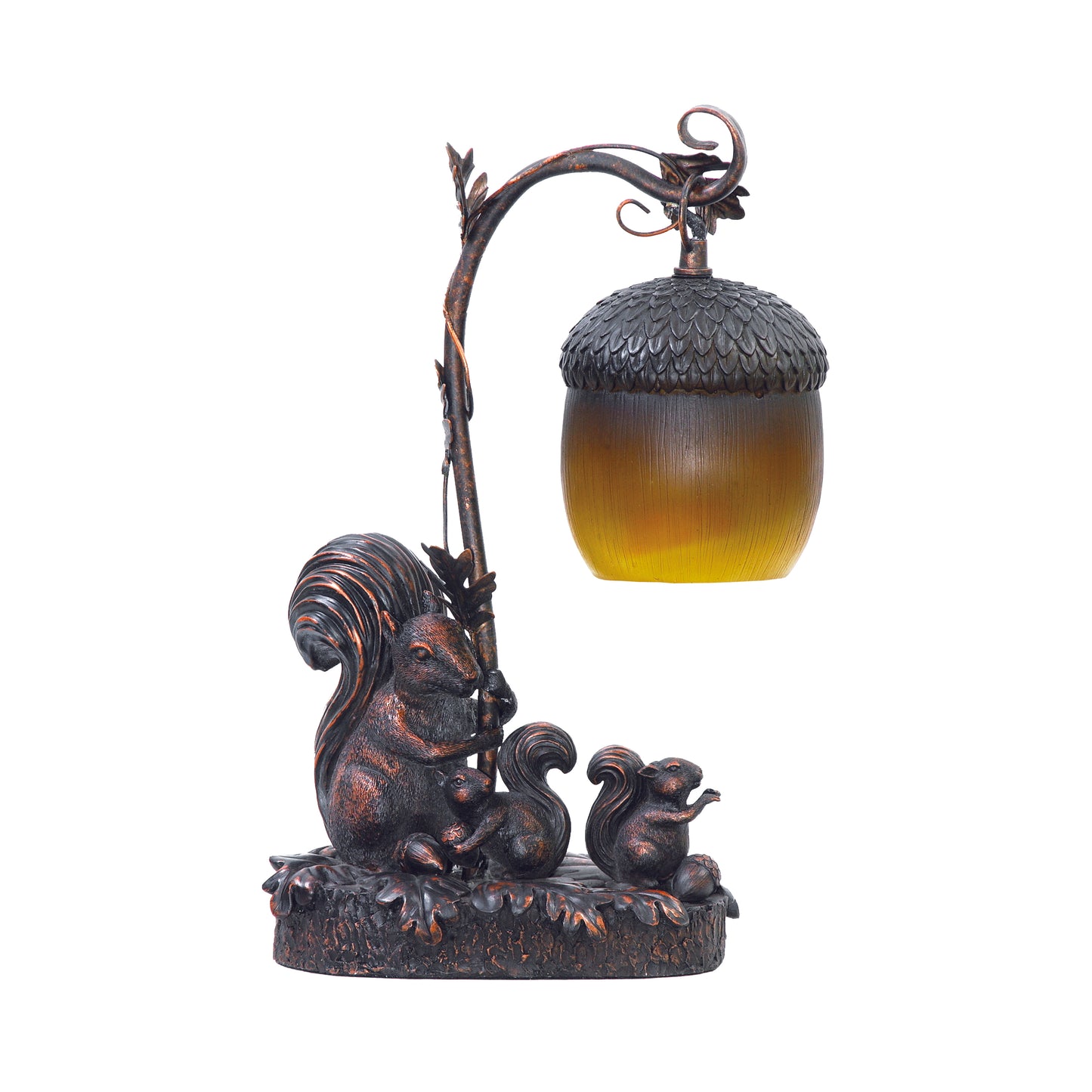 91-768 - Squirrel Acorn Light 14.5'' High 1-Light Table Lamp - Bronze