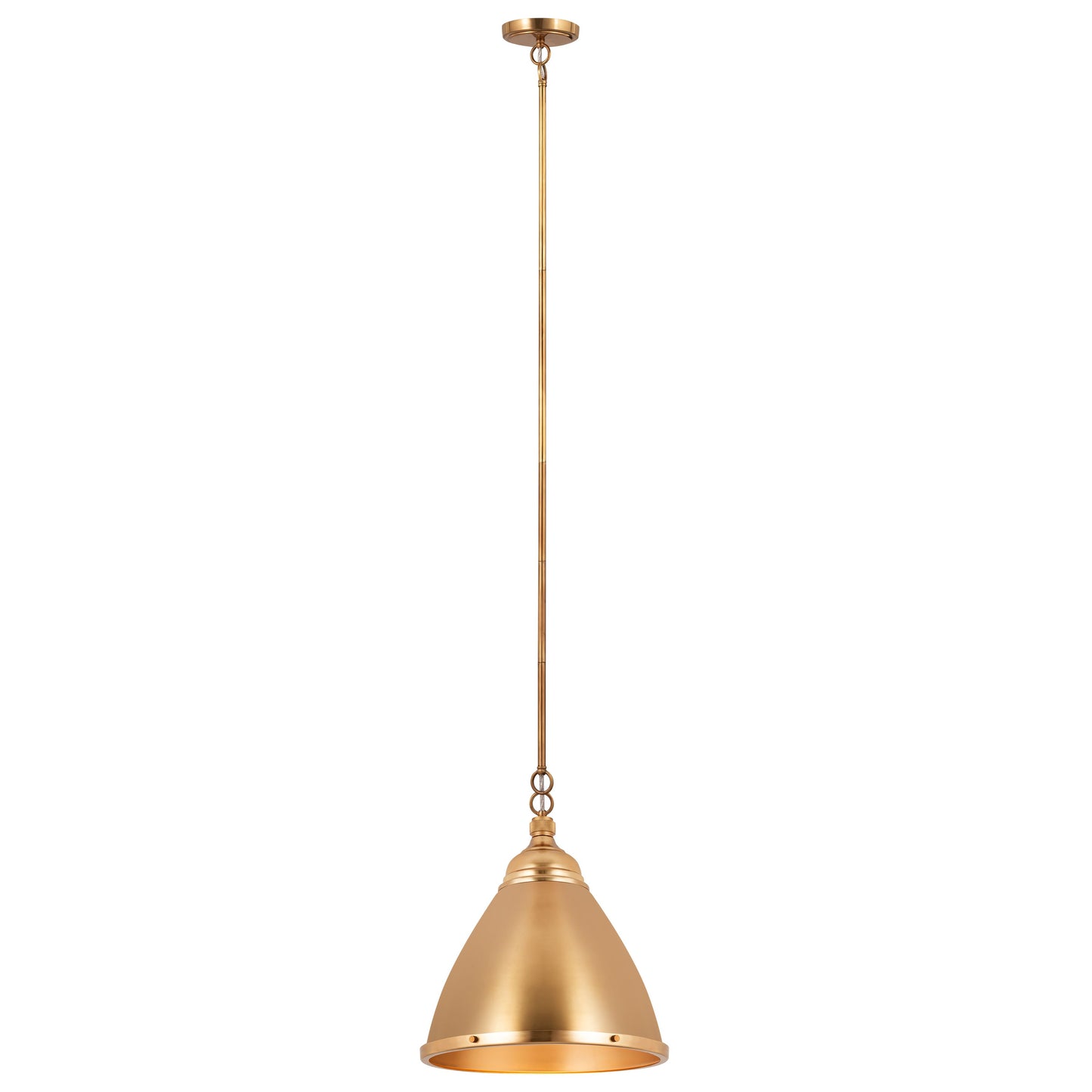 96033/1 - Katelyn 15'' Wide 1-Light Pendant - Satin Brass