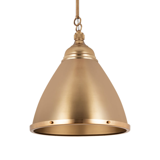 96033/1 - Katelyn 15'' Wide 1-Light Pendant - Satin Brass