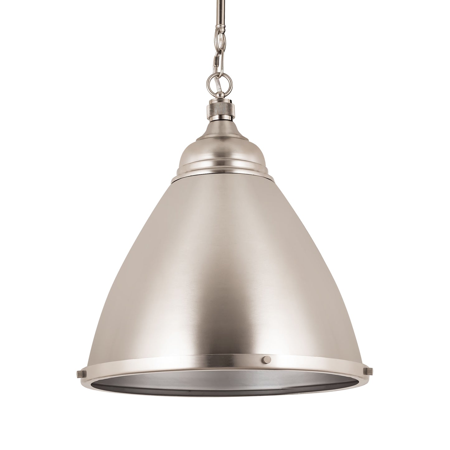 96043/1 - Katelyn 15'' Wide 1-Light Pendant - Brushed Steel