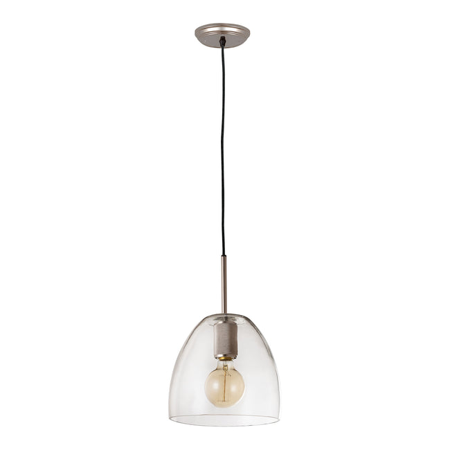 96113/1 - Netta 10'' Wide 1-Light Mini Pendant - Satin Nickel