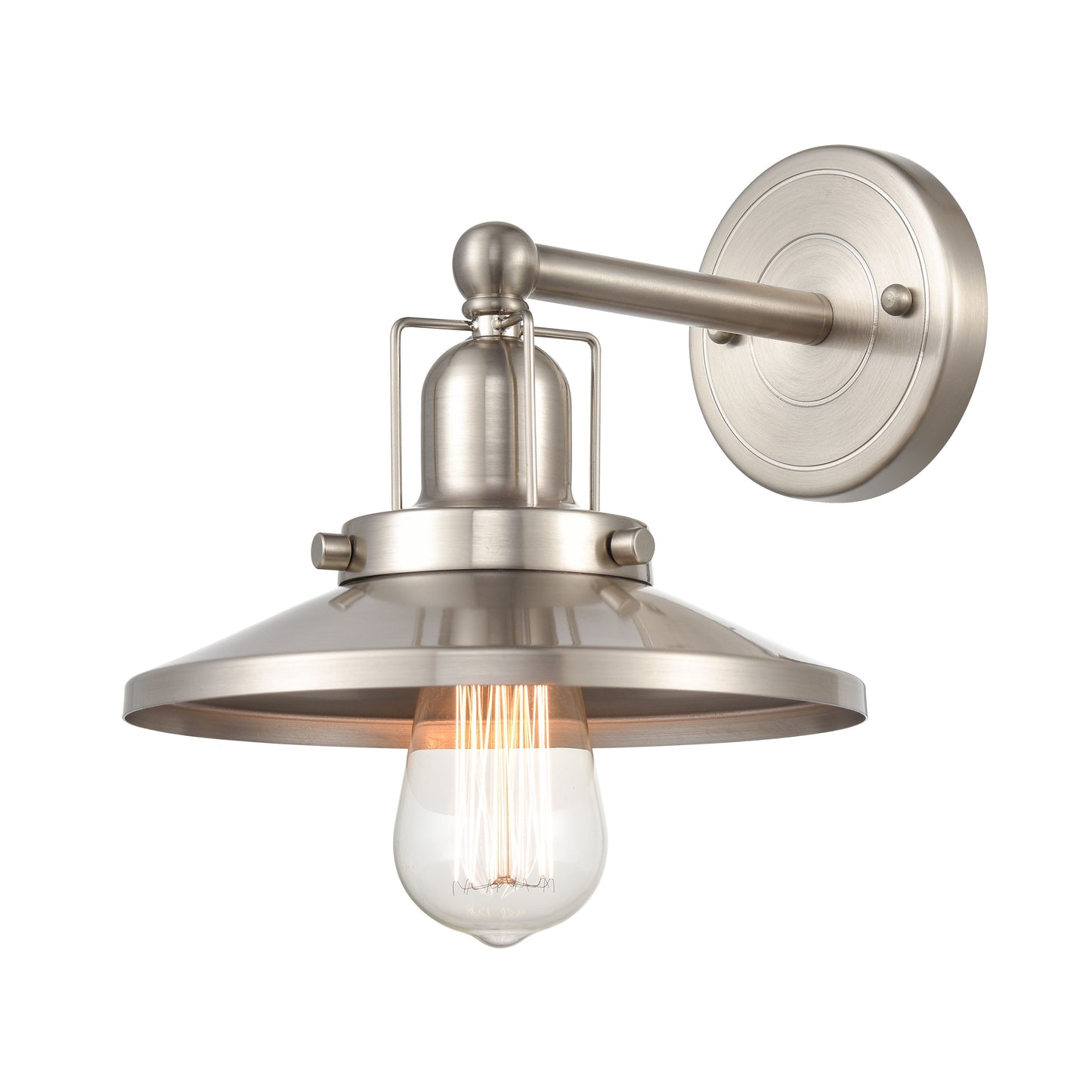 96140/1 - English Pub 8'' High 1-Light Sconce - Satin Nickel