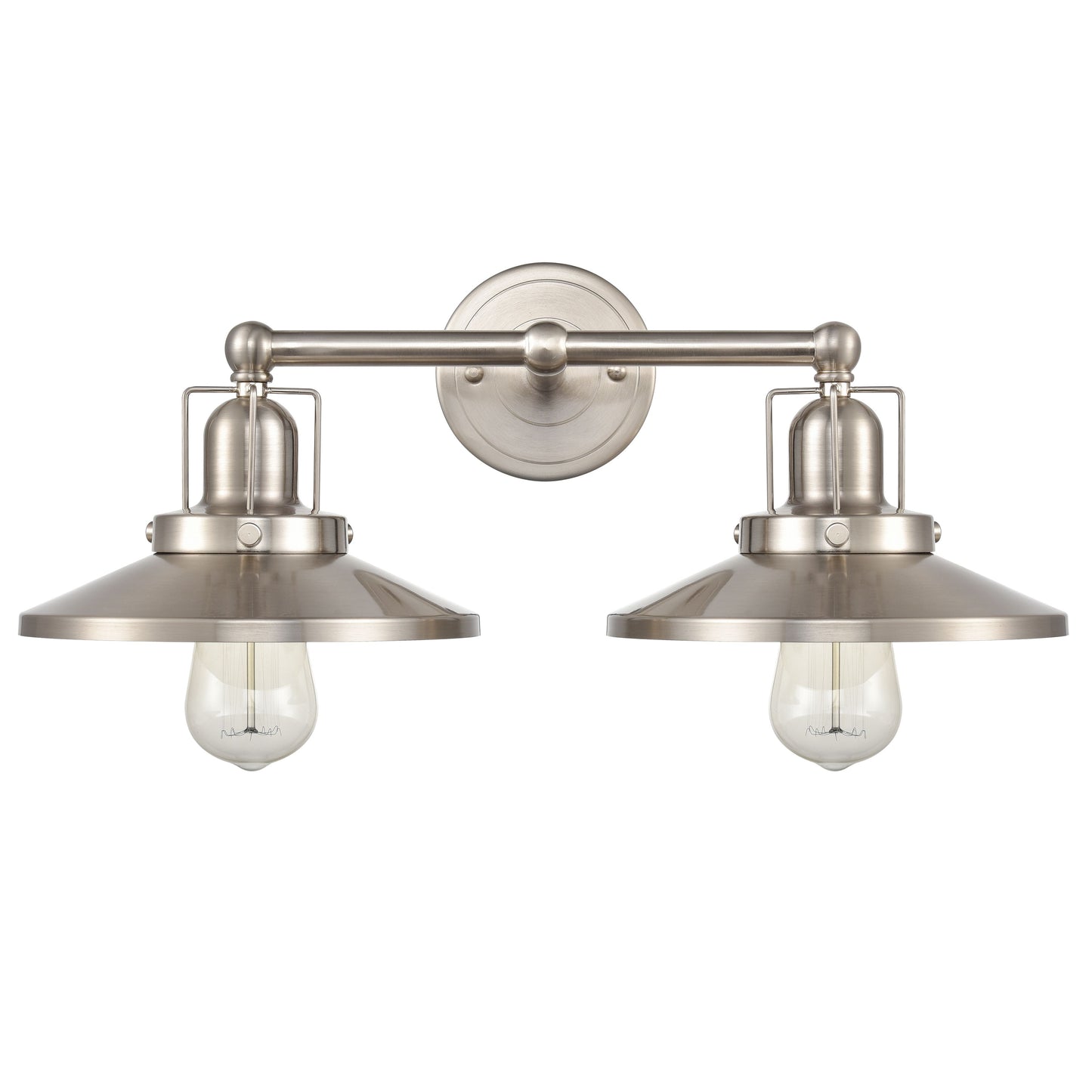 96141/2 - English Pub 18'' Wide 2-Light Vanity Light - Satin Nickel