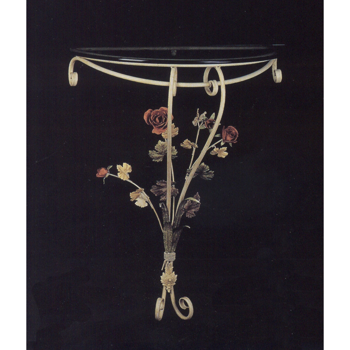 96374 - Floral Accent Table