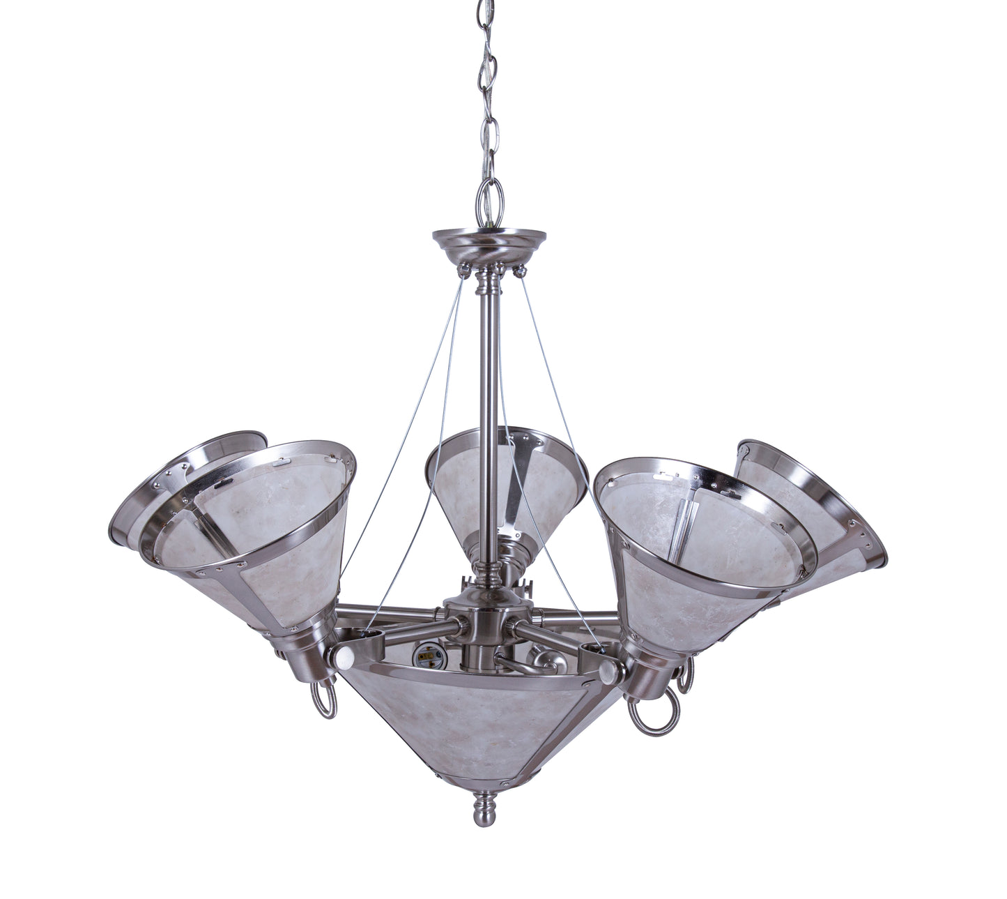 966-BN - Landmark 26'' Wide 7-Light Chandelier - Brushed Nickel