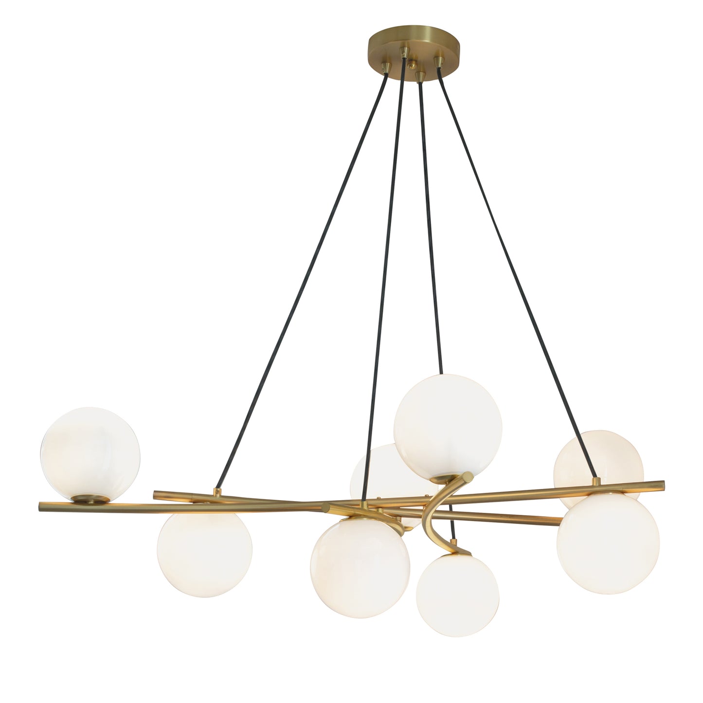 9680-SB-OP - Perch Pendant Light - Satin Brass