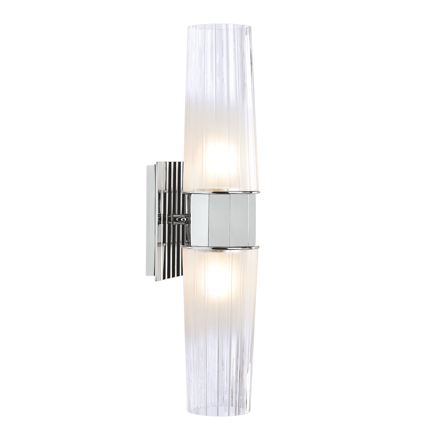 9759-CH-CF - Icycle Double Wall Sconce - Chrome