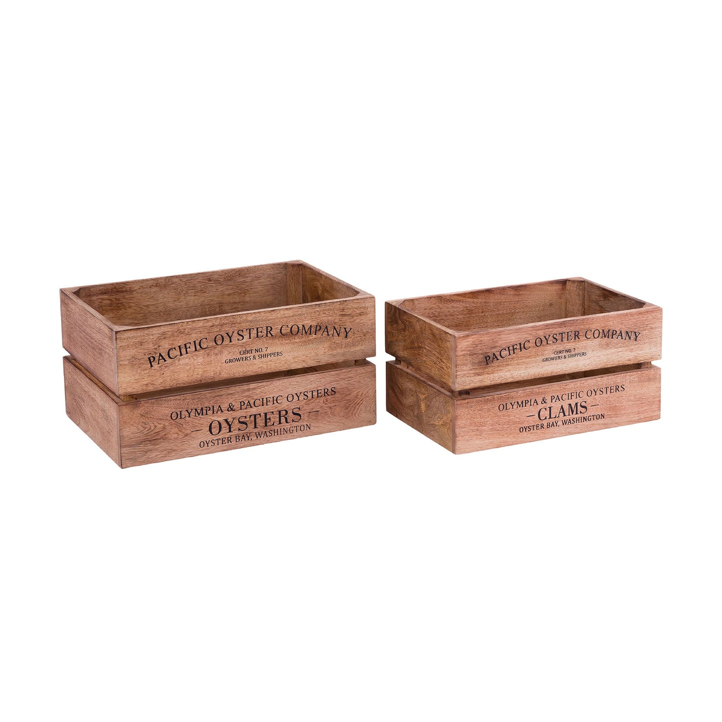 BOX001 - Oysters and Clams Boxes (Set of 2)