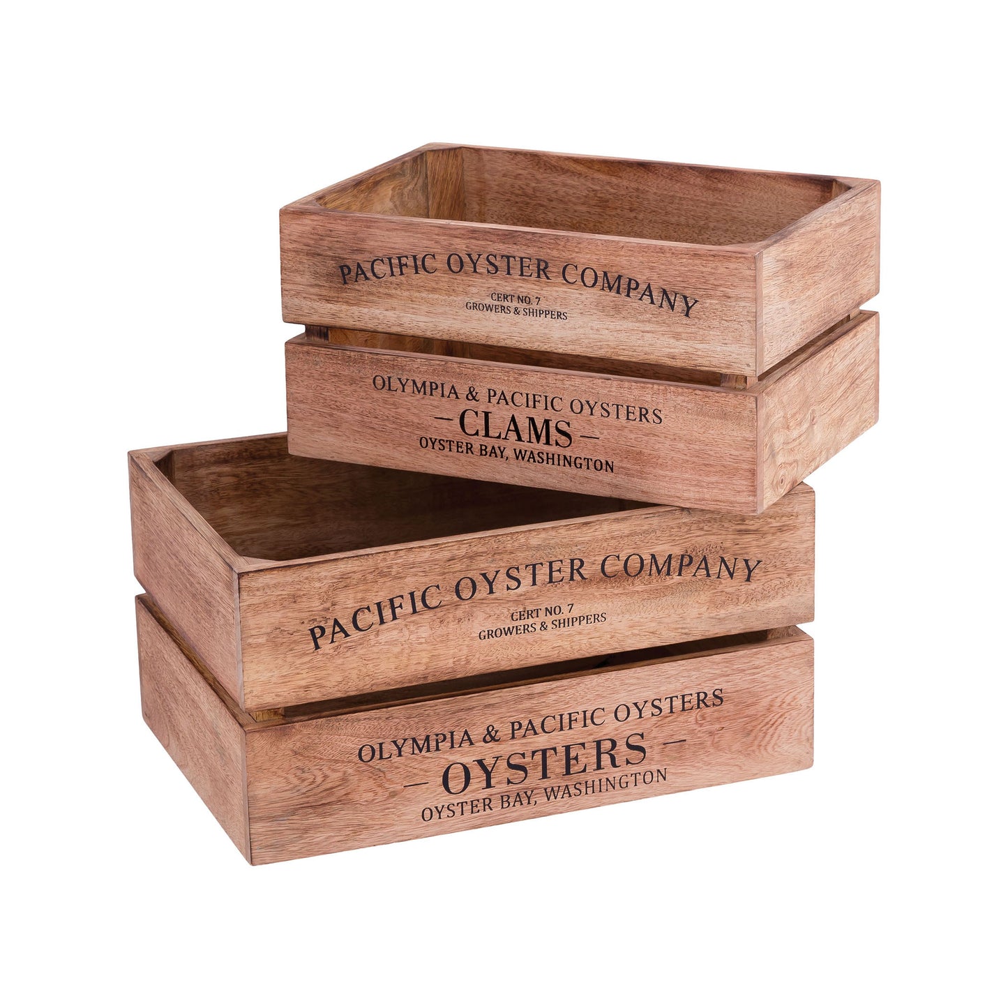 BOX001 - Oysters and Clams Boxes (Set of 2)