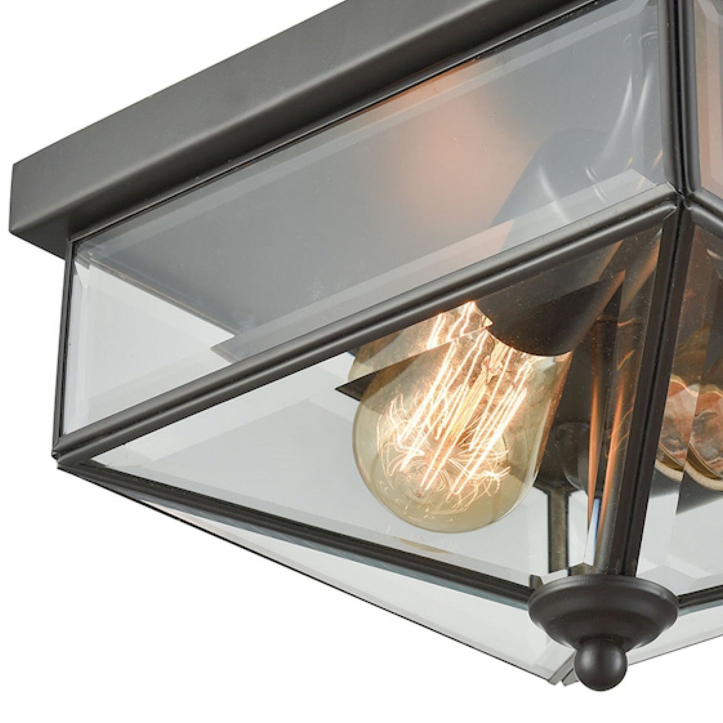 CE9202310 - Lankford 10'' Wide 2-Light Outdoor Flush Mount - Oil Rubbed Bronze