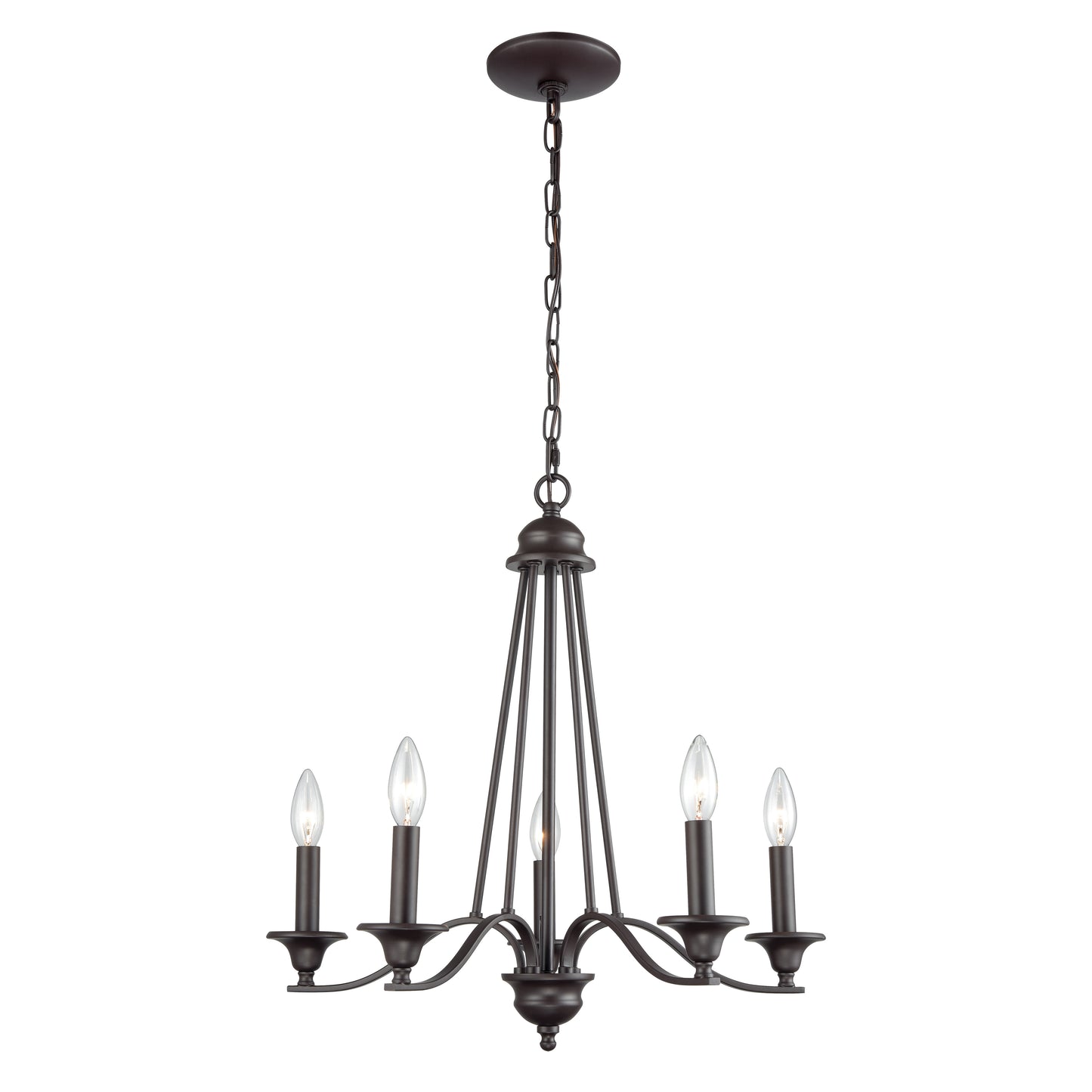 CN110521 - Farmington 21'' Wide 5-Light Chandelier - Oil Rubbed Bronze