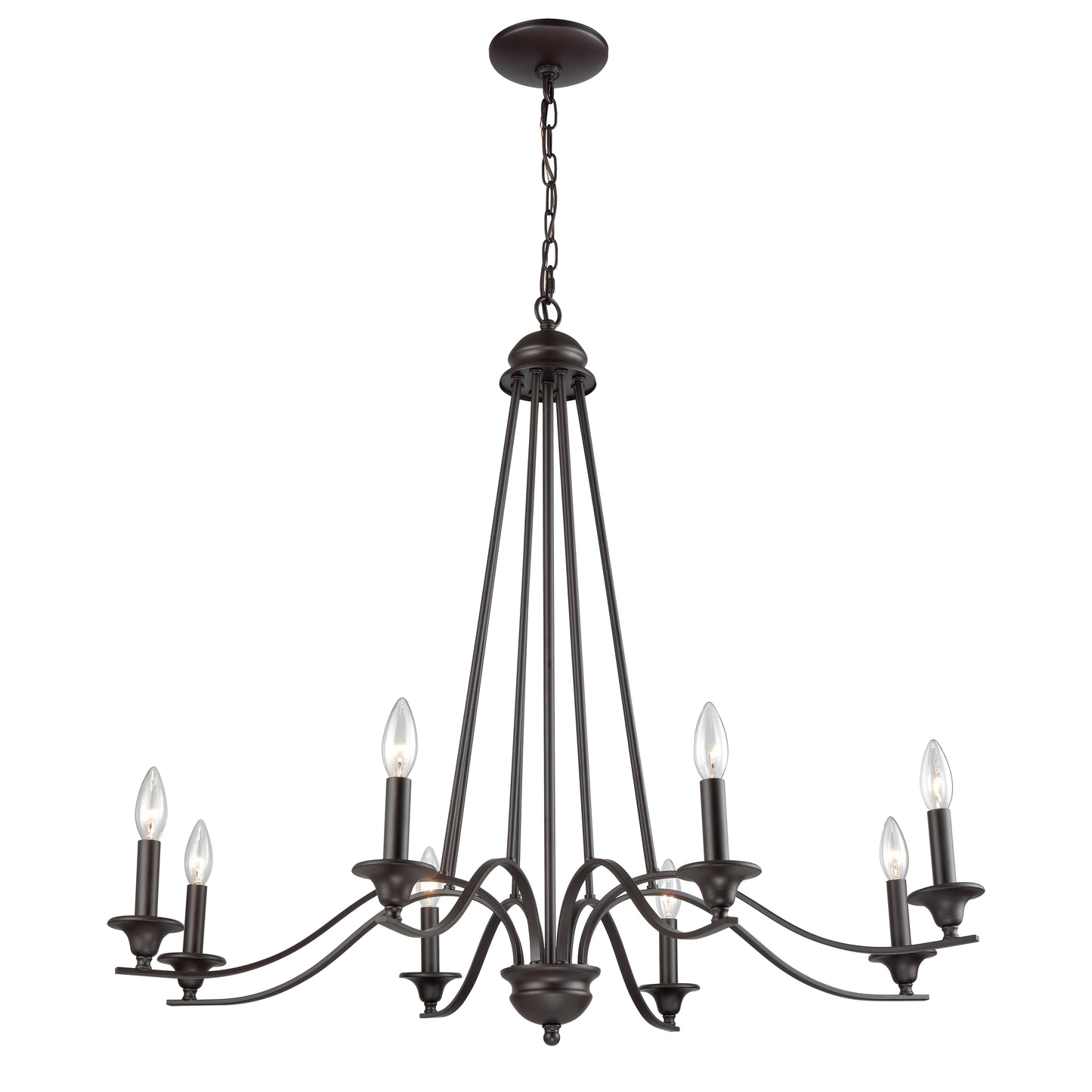 CN110821 - Farmington 36'' Wide 8-Light Chandelier - Oil Rubbed Bronze