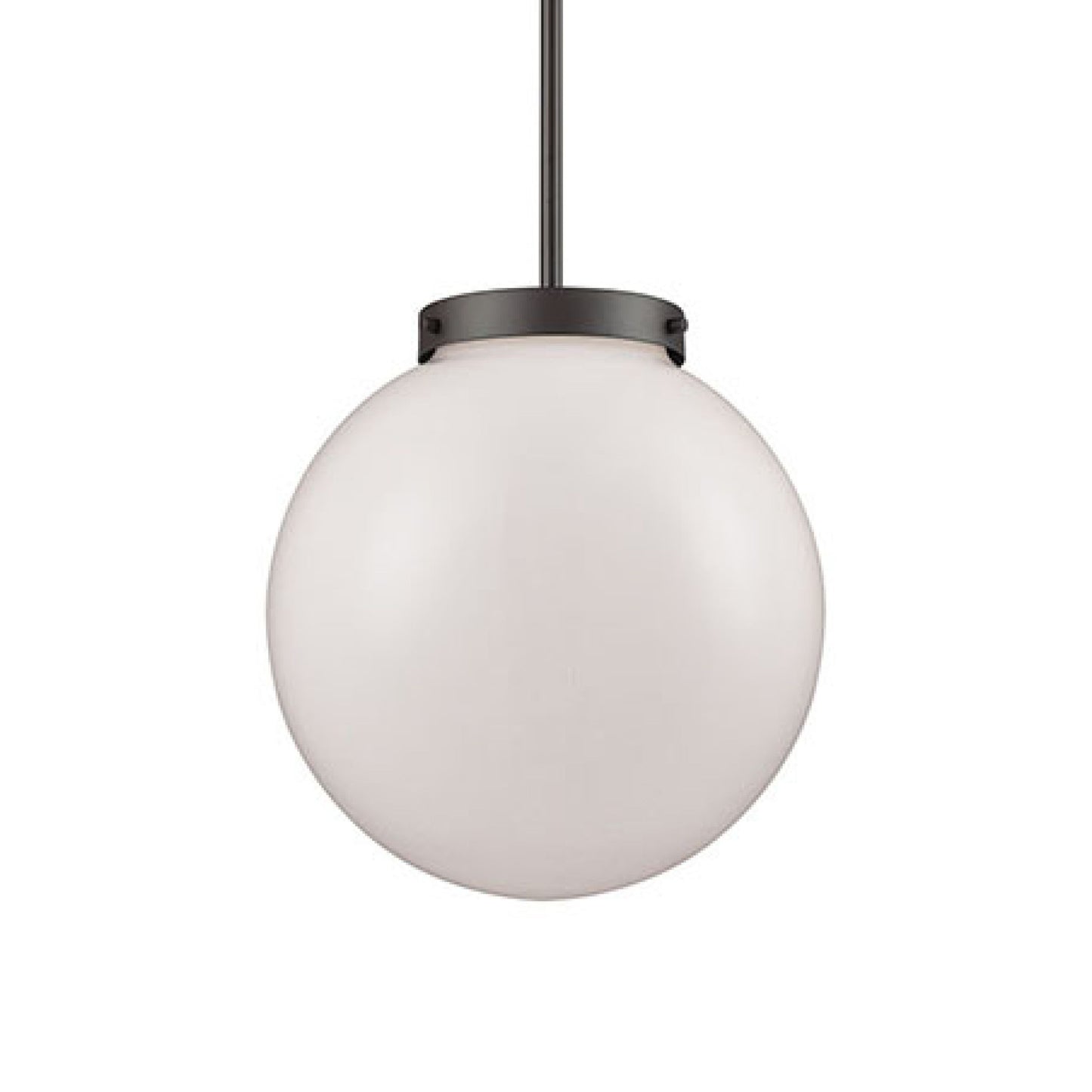 CN120041 - Beckett 12'' Wide 1-Light Mini Pendant - Oil Rubbed Bronze with White Glass