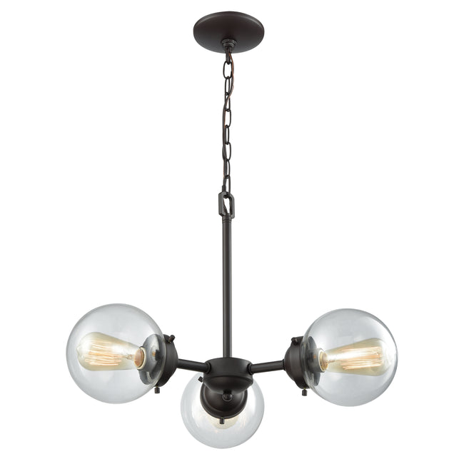 CN129321 - Beckett 22'' Wide 3-Light Chandelier - Oil Rubbed Bronze