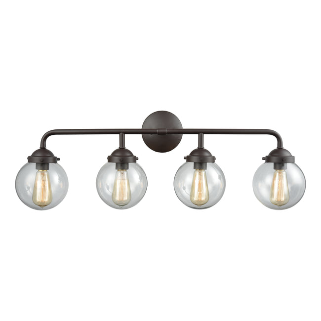 CN129411 - Beckett 33'' Wide 4-Light Vanity Light - Oil Rubbed Bronze