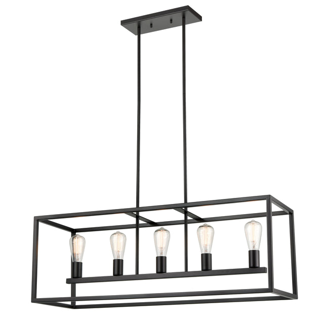 CN150521 - Williamsport 37'' Wide 5-Light Linear Chandelier - Oil Rubbed Bronze