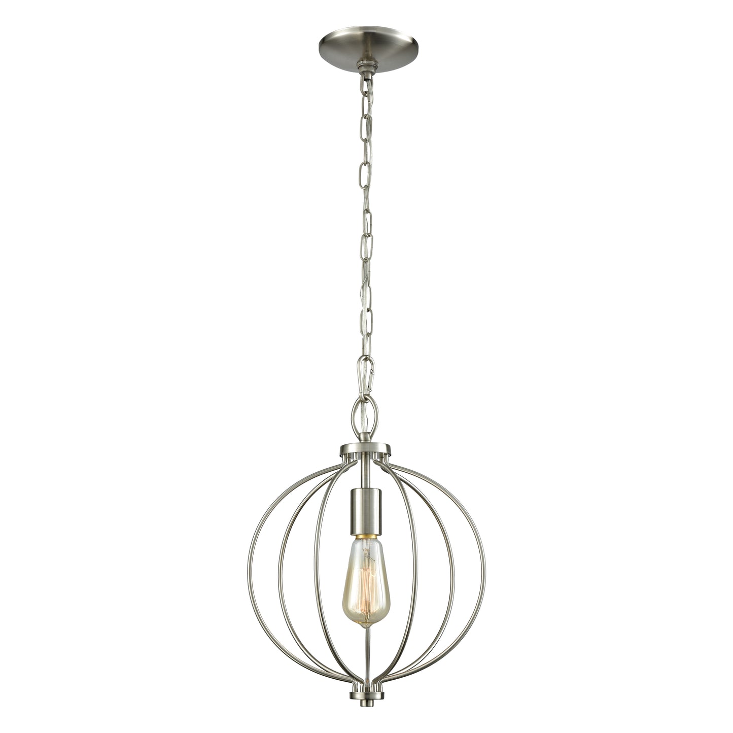 CN15712 - Williamsport 11'' Wide 1-Light Mini Pendant - Brushed Nickel