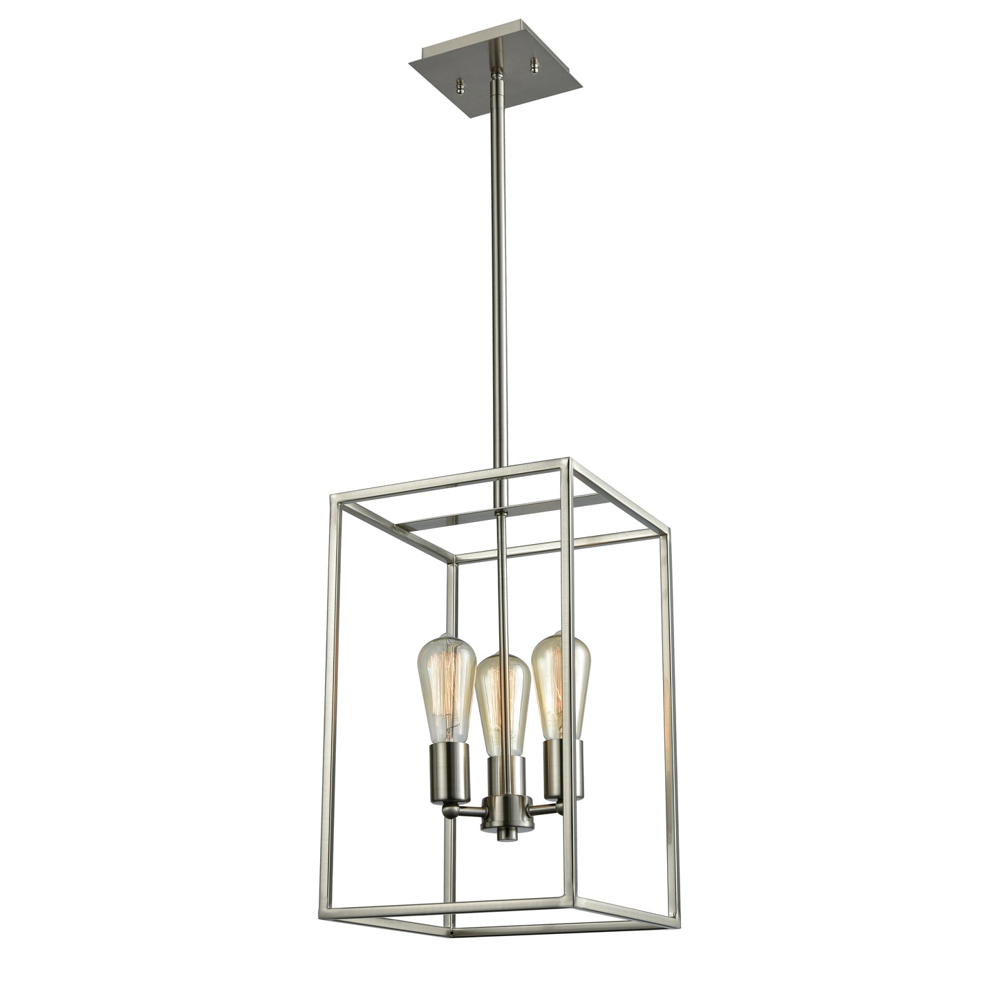 CN15832 - Williamsport 10'' Wide 3-Light Chandelier - Brushed Nickel