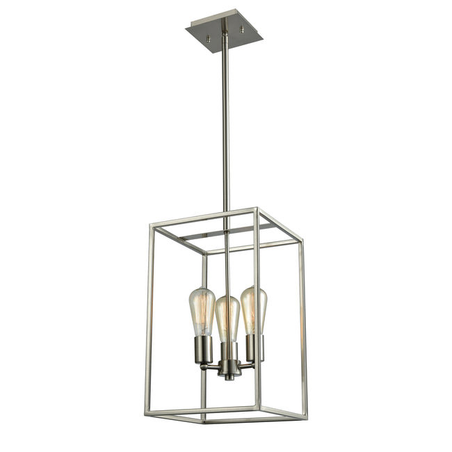 CN15832 - Williamsport 10'' Wide 3-Light Chandelier - Brushed Nickel