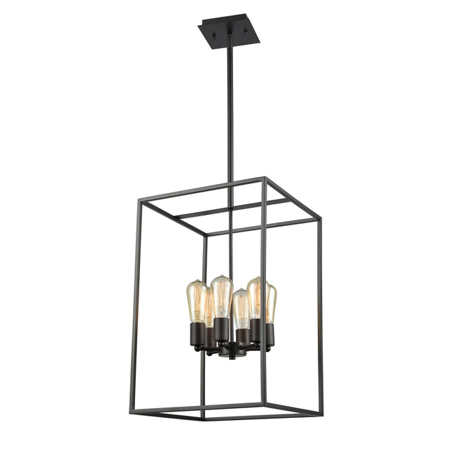 CN15861 - Williamsport 14'' Wide 6-Light Chandelier - Oil Rubbed Bronze