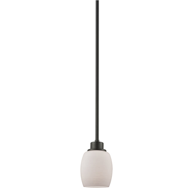 CN170151 - Casual Mission 5'' Wide 1-Light Mini Pendant - Oil Rubbed Bronze