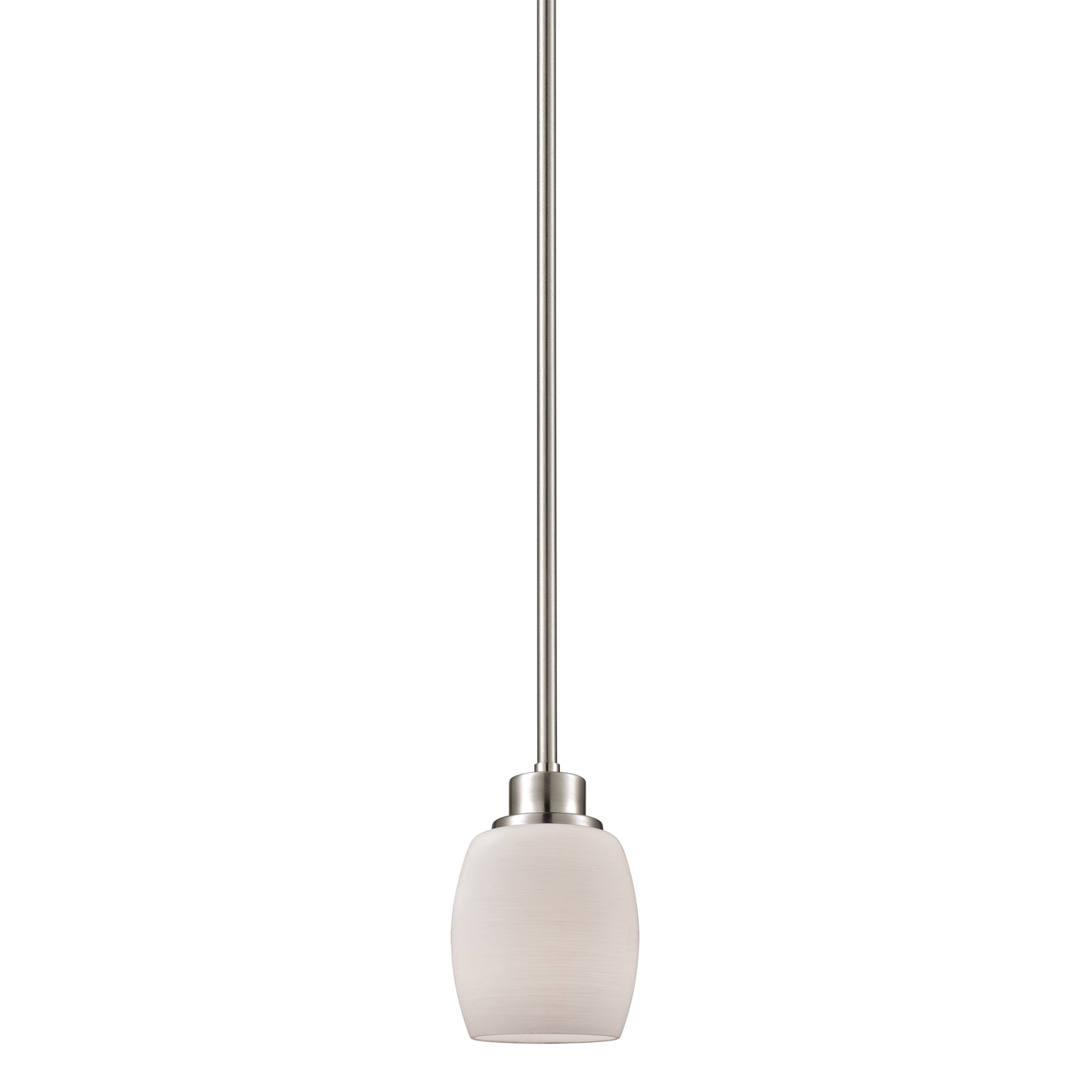 CN170152 - Casual Mission 5'' Wide 1-Light Mini Pendant - Brushed Nickel