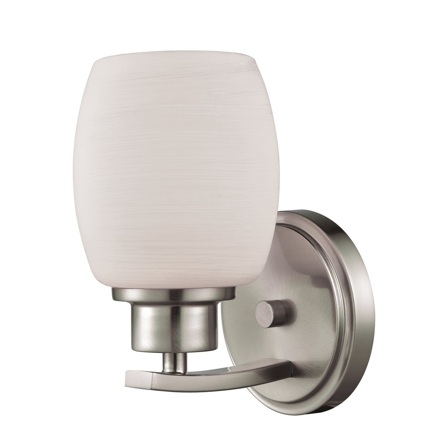 CN170172 - Casual Mission 8'' High 1-Light Sconce - Brushed Nickel