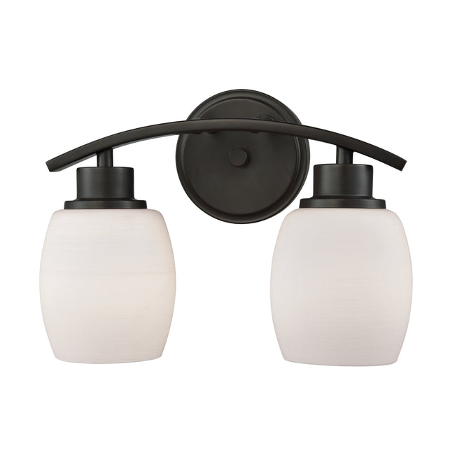 CN170211 - Casual Mission 12'' Wide 2-Light Vanity Light - Oil Rubbed Bronze