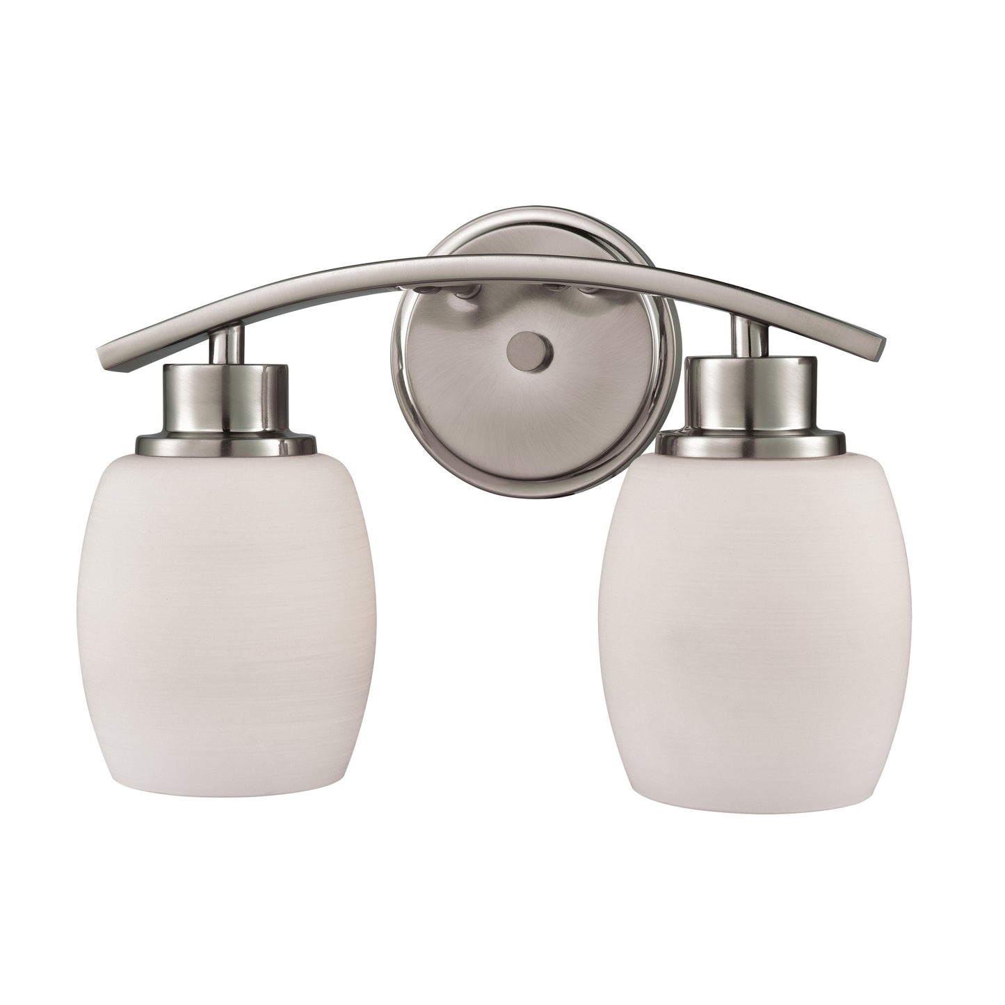 CN170212 - Casual Mission 12'' Wide 2-Light Vanity Light - Brushed Nickel