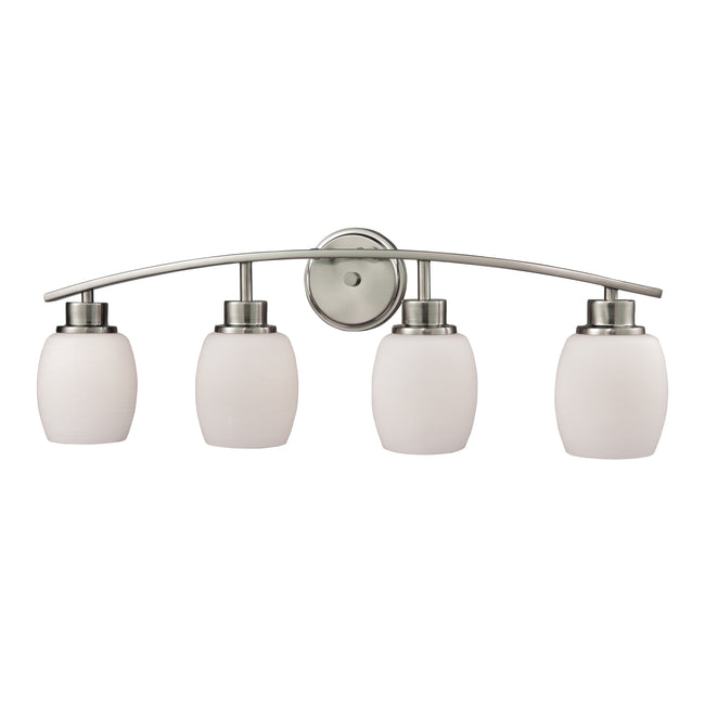 CN170412 - Casual Mission 28'' Wide 4-Light Vanity Light - Brushed Nickel