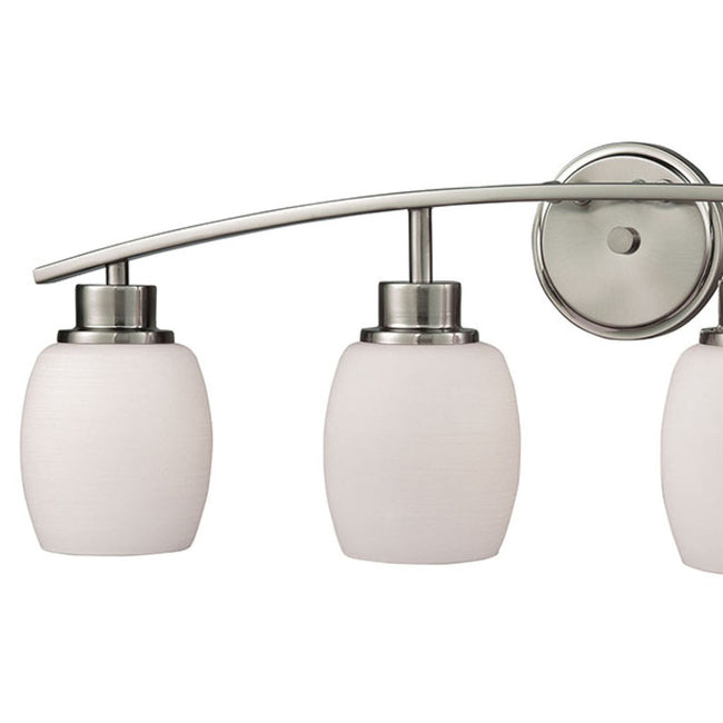 CN170412 - Casual Mission 28'' Wide 4-Light Vanity Light - Brushed Nickel