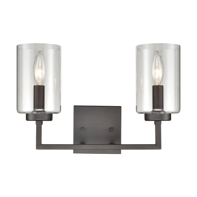 CN240121 - West End 14.5'' Wide 2-Light Vanity Light - Oil Rubbed Bronze