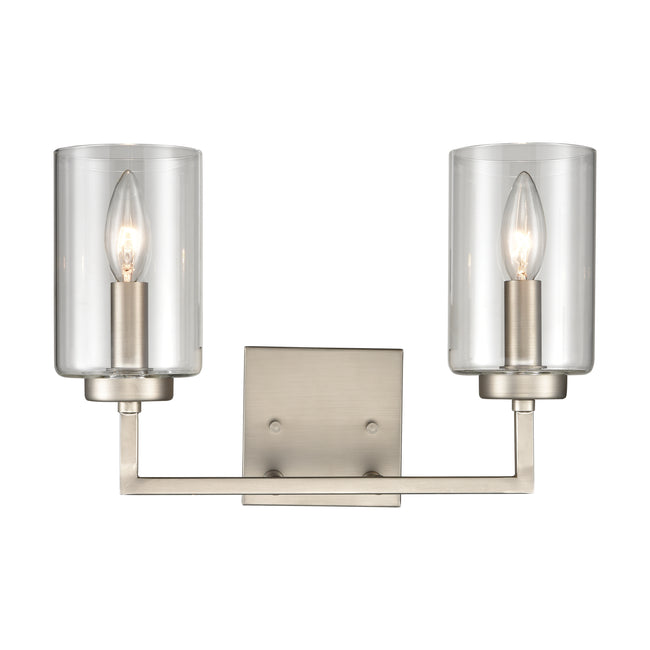 CN240122 - West End 14.5'' Wide 2-Light Vanity Light - Brushed Nickel