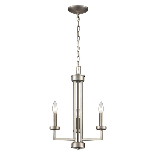 CN240322 - West End 15'' Wide 3-Light Chandelier - Brushed Nickel