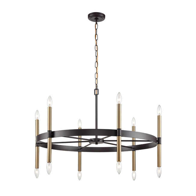 CN261221 - Notre Dame 12-Light Chandelier in Oil Rubbed Bronze, Gold