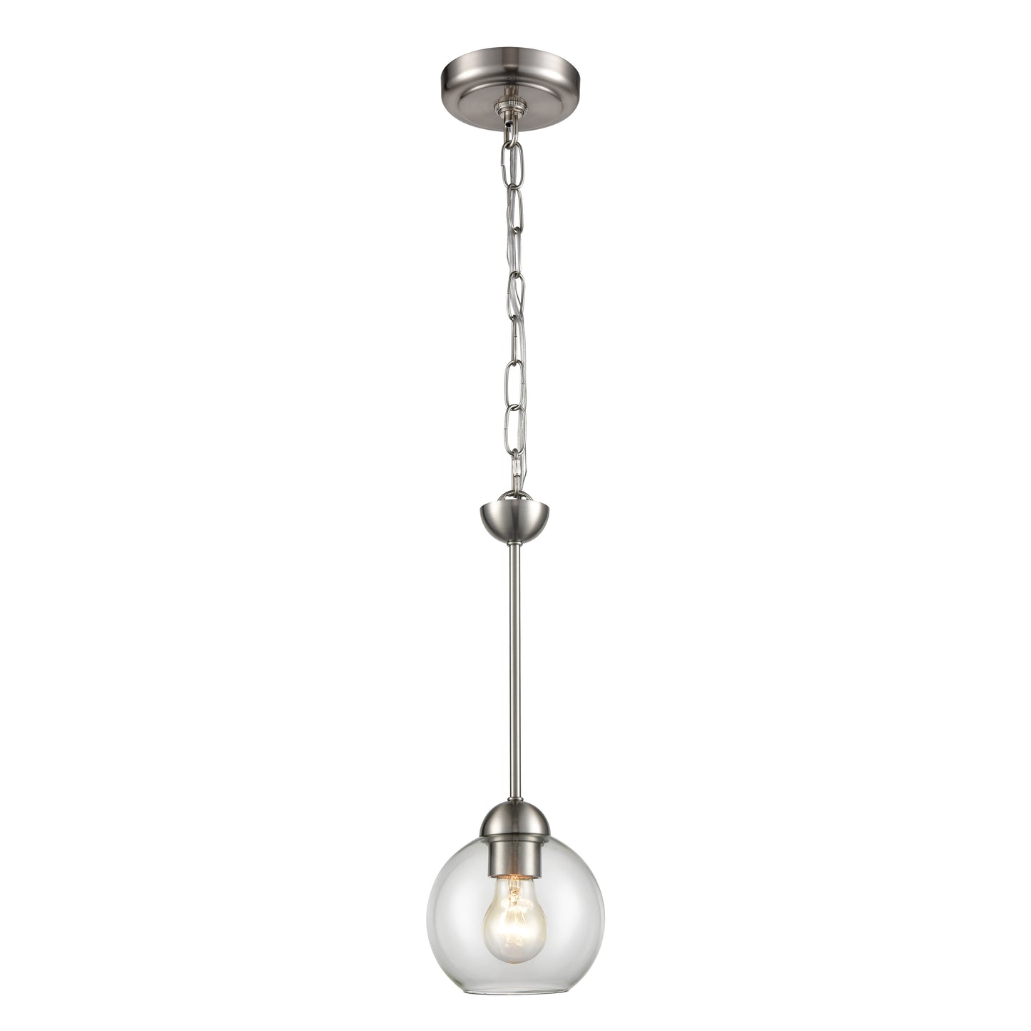 CN280152 - Astoria 6'' Wide 1-Light Mini Pendant - Brushed Nickel