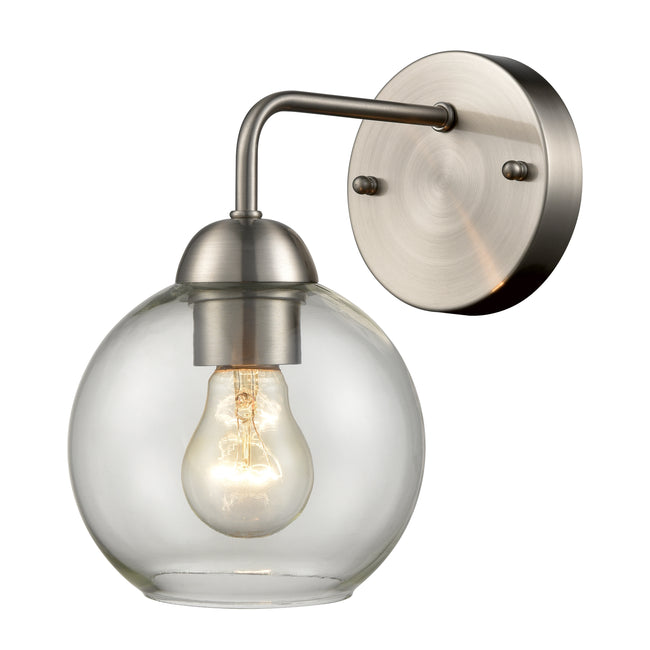 CN280172 - Astoria 9.5'' High 1-Light Sconce - Brushed Nickel