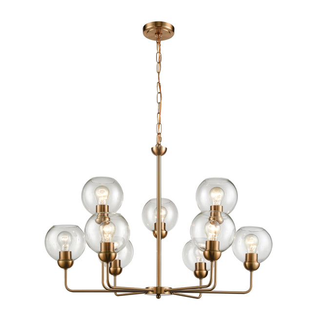 CN280925 - Astoria 32'' Wide 9-Light Chandelier - Satin Gold