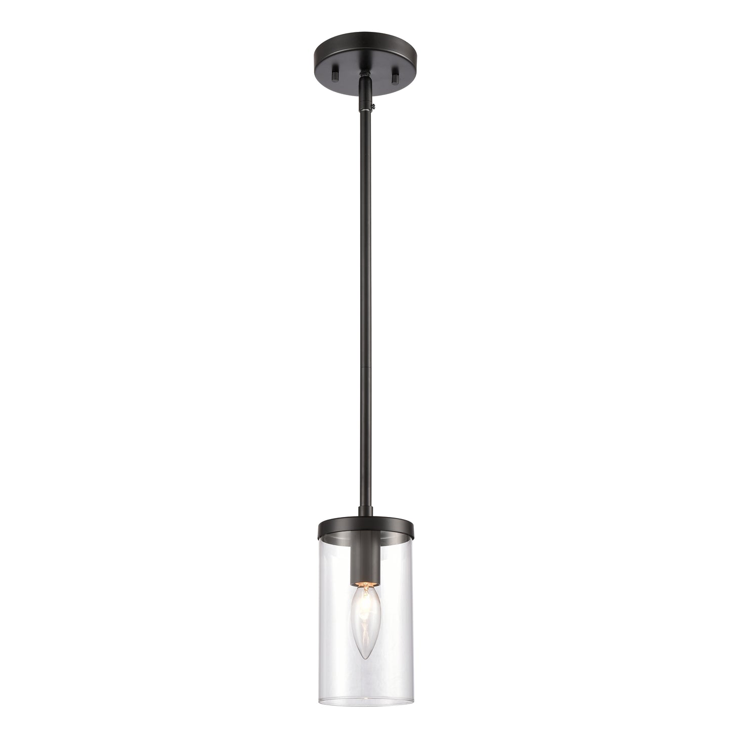 CN290156 - Oakland 4'' Wide 1-Light Mini Pendant - Black