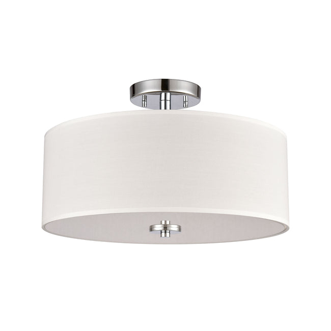 CN290283 - Oakland 16'' Wide 2-Light Semi Flush Mount - Chrome