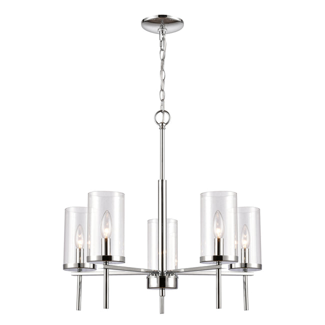 CN290523 - Oakland 25'' Wide 5-Light Chandelier - Chrome