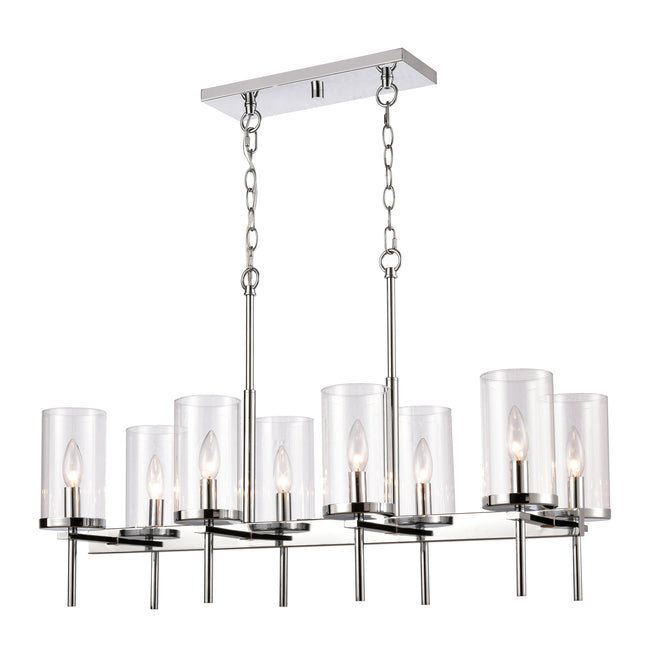 CN290883 - Oakland 32.5'' Wide 8-Light Linear Chandelier - Chrome